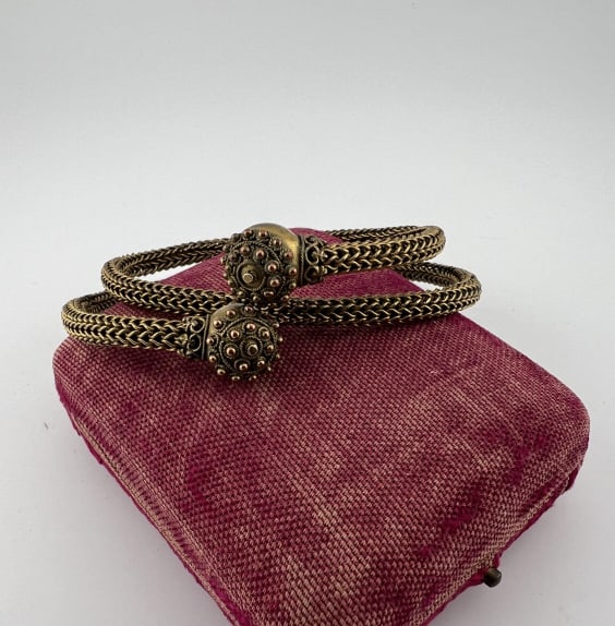 Antique 19th C Etruscan Revival Coil Bracelet (1 of 6)