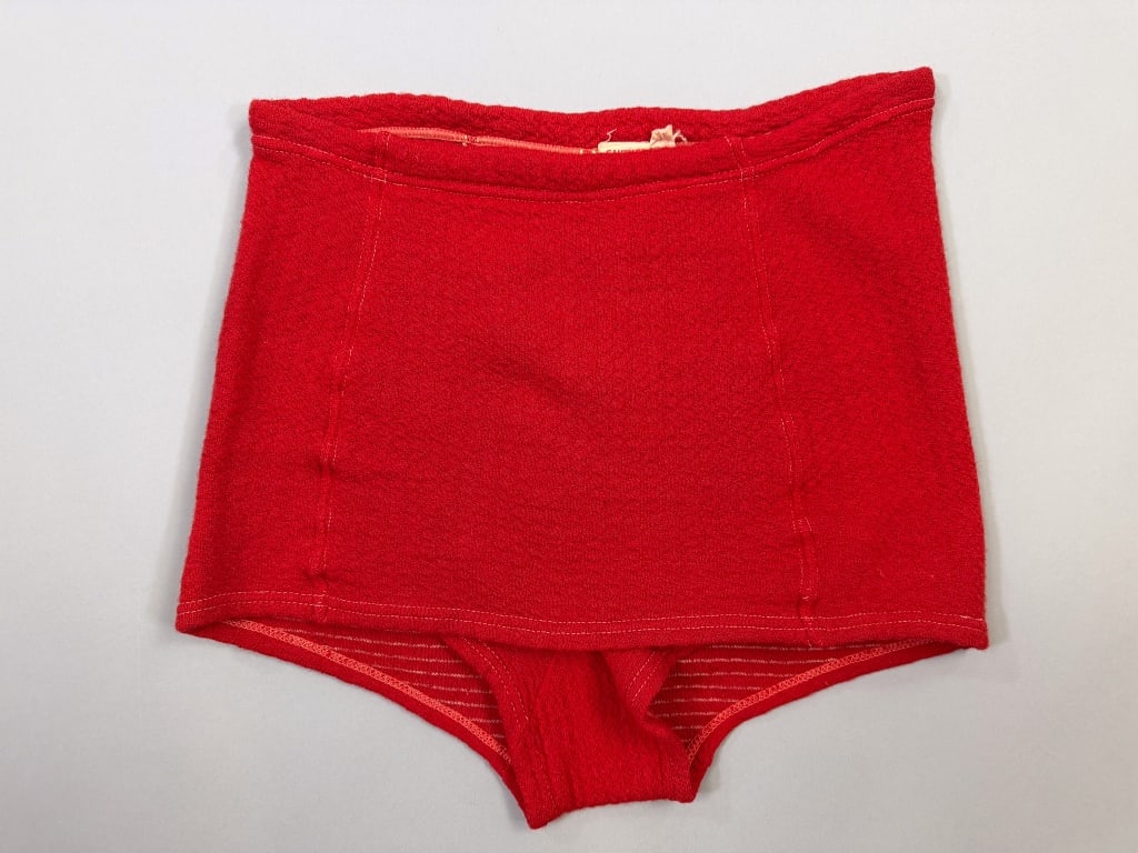 Vintage 1950s Wool Bathing Suit Swim Briefs (1 of 11)