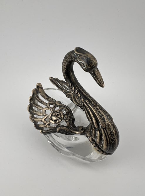 Antique Sterling Silver Sawn Motif Salt Cellar (1 of 5)