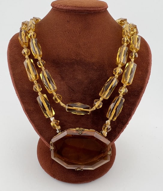 Antique Art Deco Flapper Era Czech Glass Necklace (1 of 7)
