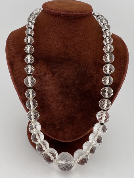 Antique Art Deco Flapper Era Crystal Bead Necklace (1 of 9)
