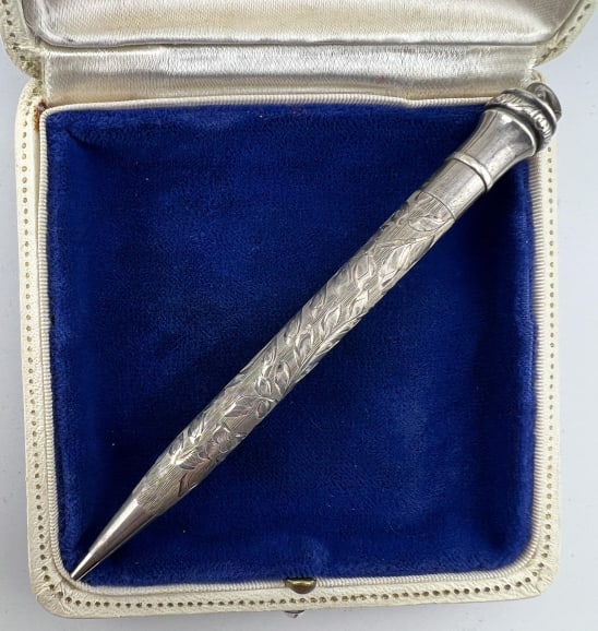 Antique Sterling Silver Chatelaine Pendant Pen (1 of 6)