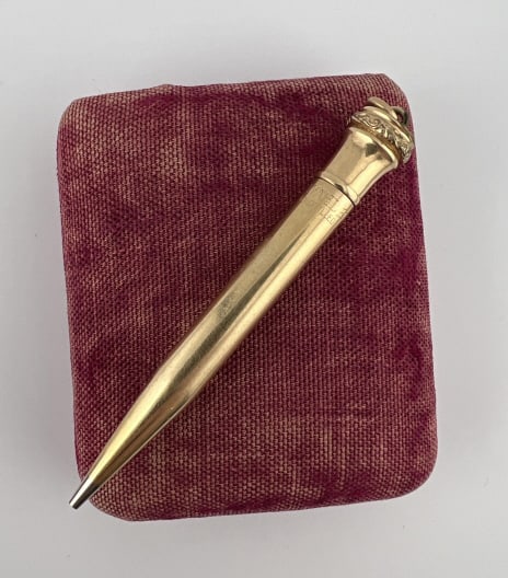 Antique Eversharp Gold Fill Chatelaine Pen Pendant (1 of 6)