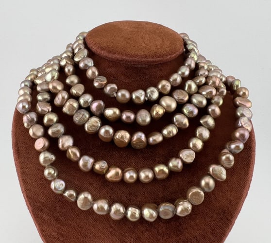 Cultured Tahitian Baroque Pearl Necklace Strand (1 of 6)