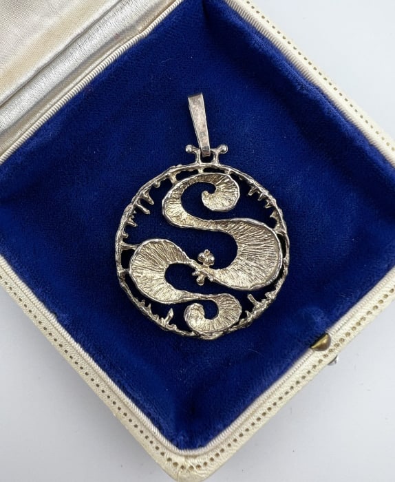 Mid Century Sterling Figural Necklace Pendant (1 of 6)