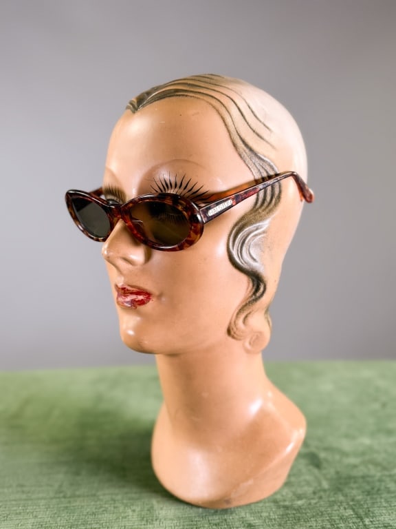 Vintage 1980s Halston Faux Tortoise Sunglasses (1 of 8)