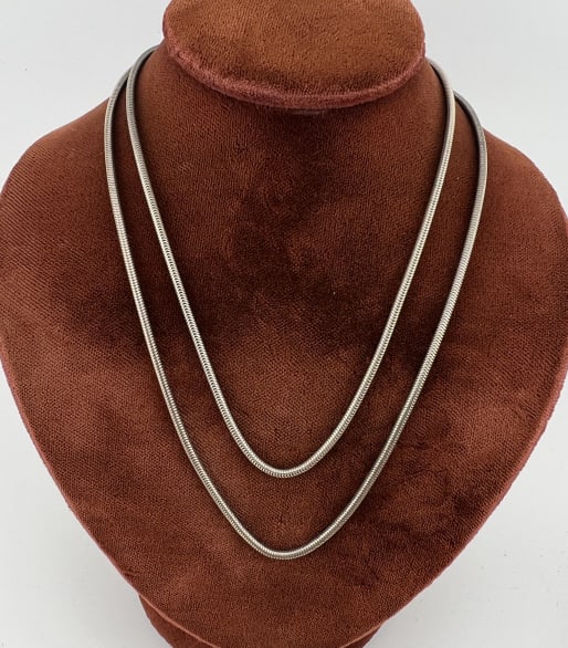 Vintage Sterling Silver Articulated Necklace Chain (1 of 5)