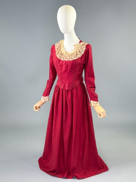Antique Edwardian 1900s Cotton Bodice Skirt Set (1 of 11)