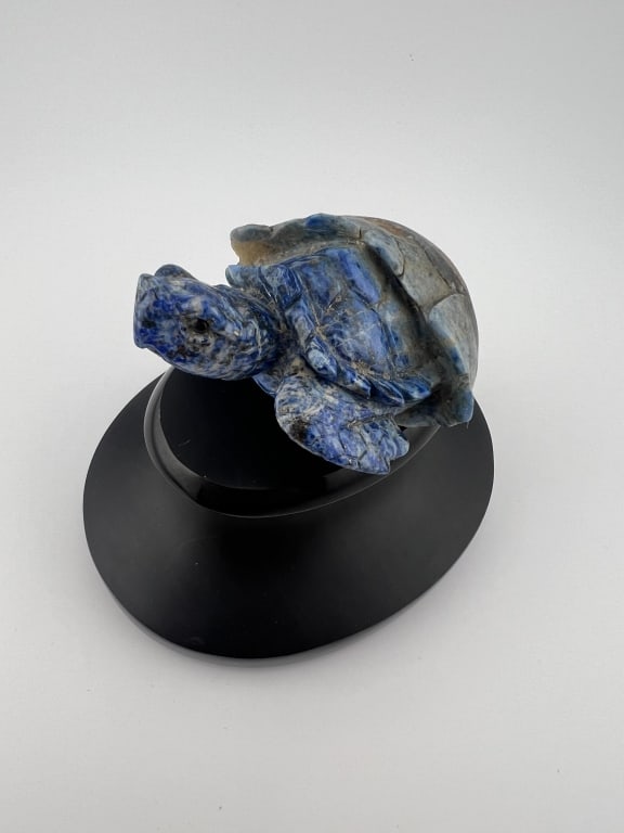 Hand Carved Specimen Stone & Marble Turtle Statue (1 of 8)