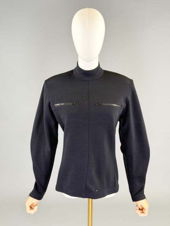 Vintage 1980s Claude Montana Knit Wool Sweater Top (1 of 11)