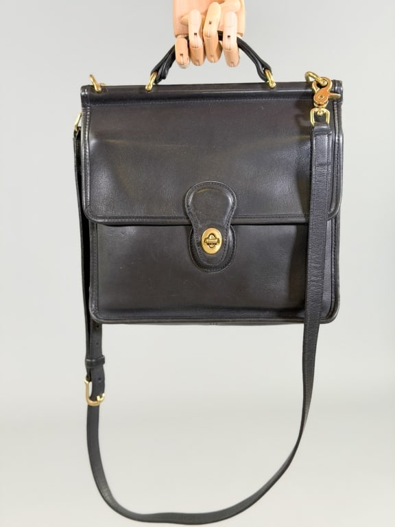 Vintage Coach Leather Willis Hand Bag Purse (1 of 9)