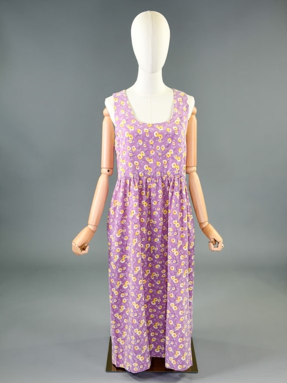 Vintage 1930s Feedsack Cotton Floral Print Dress (1 of 6)