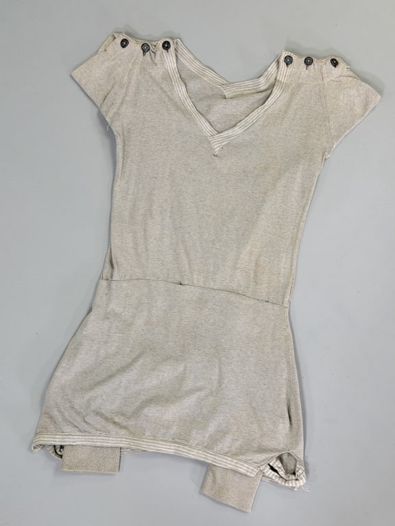 Antique 1920s Cotton Knit Bathing Swim Suit One Pc (1 of 10)