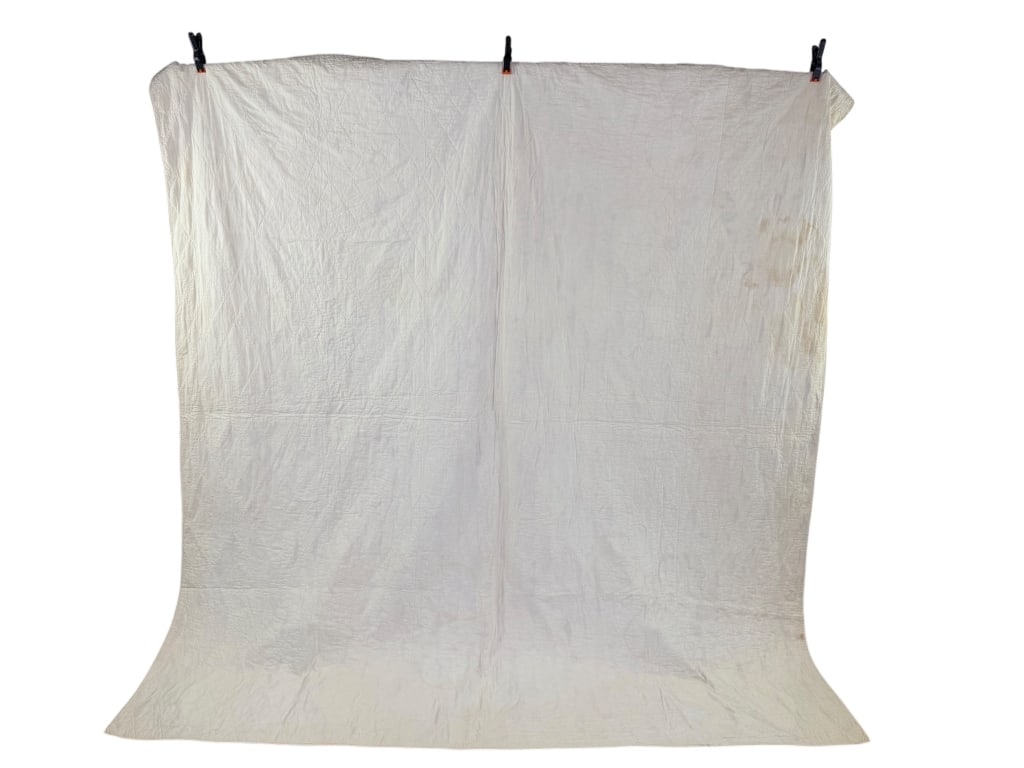 Antique Cotton Calico Patchwork Quilt - 2