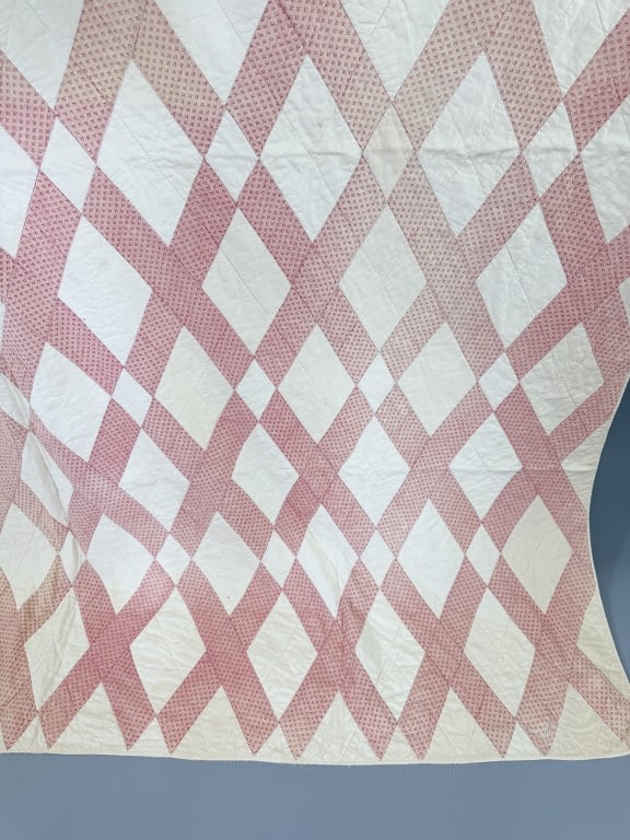 Antique Cotton Calico Patchwork Quilt - 6