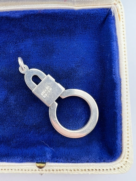 Vintage Mexico Sterling Charm Holder Pendant (1 of 6)