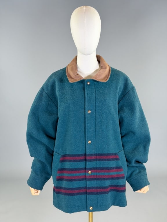 Vintage 1990s Pendleton Wool Blanket Coat Jacket (1 of 8)