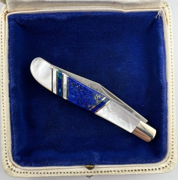 Native American Santa Fe Stone Works Pocket Knife (1 of 6)
