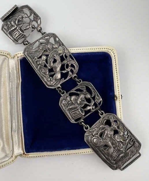 Antique Guglielmo Cini Sterling Silver Bracelet (1 of 9)