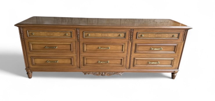 Italian Burlwood Custom Made Bureau or Console (1 of 14)