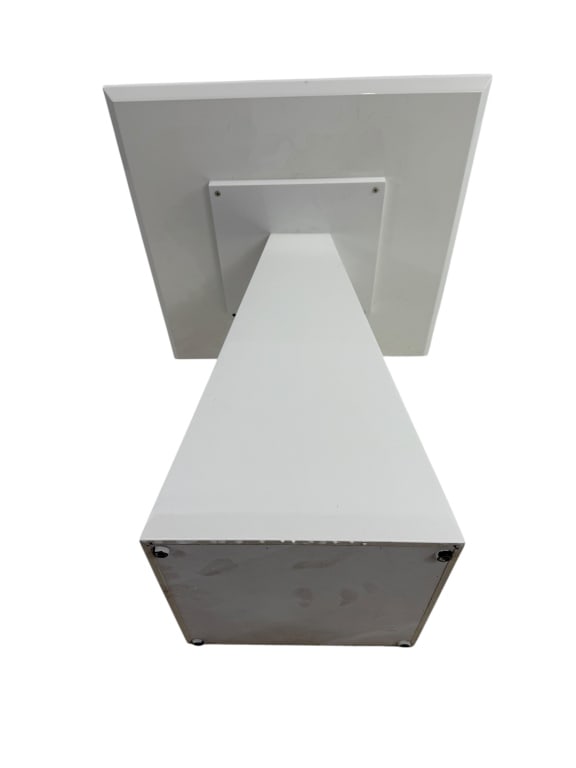 Custom Made White Lacquer Paint End Table - 7