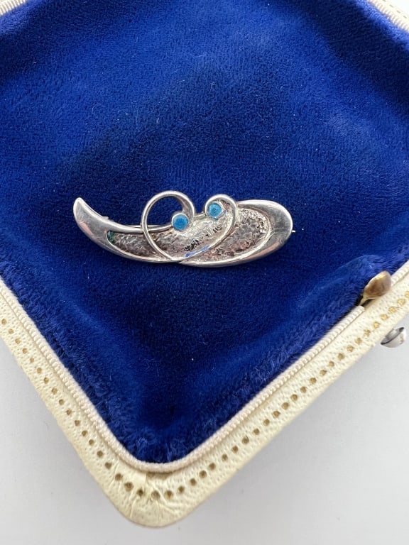 Edwardian Charles Horner Sterling Enamel Brooch (1 of 5)
