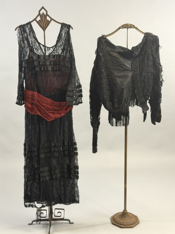 Two Antique Edwardian 1900s Lace Dress & Blouse (1 of 15)