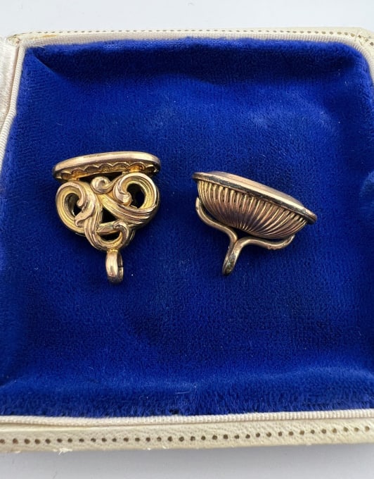 Two Antique Gold Filled Watch Fob Pendants / Charm (1 of 6)