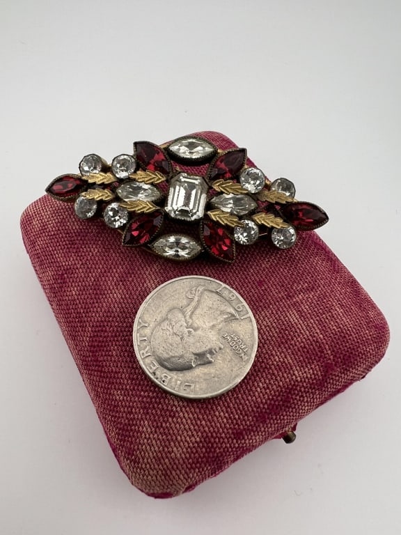 Antique Austro Hungarian Type Large Navette Brooch - 3