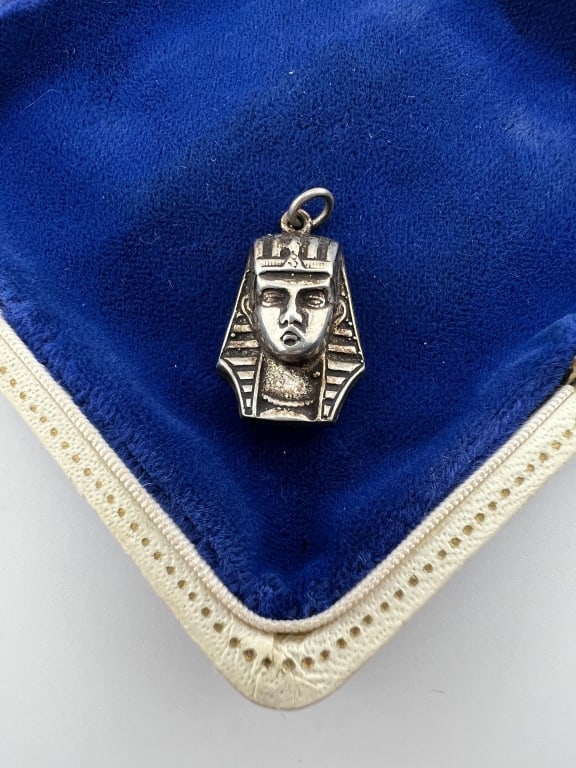 Vintage Sterling Silver Egyptian Revival Pendant
