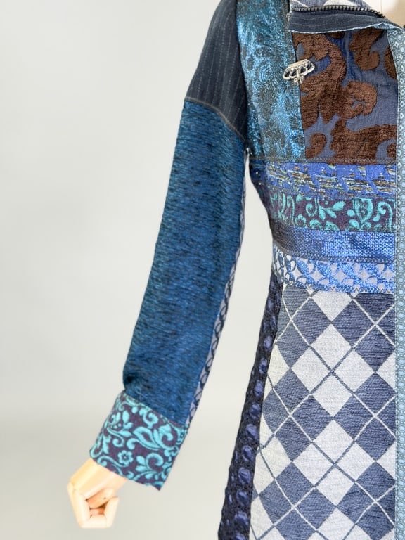 Vintage 2000s Desigual Patchwork Coat Jacket - 4