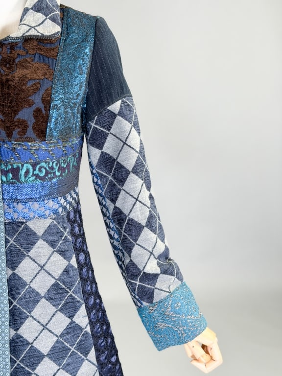 Vintage 2000s Desigual Patchwork Coat Jacket - 5