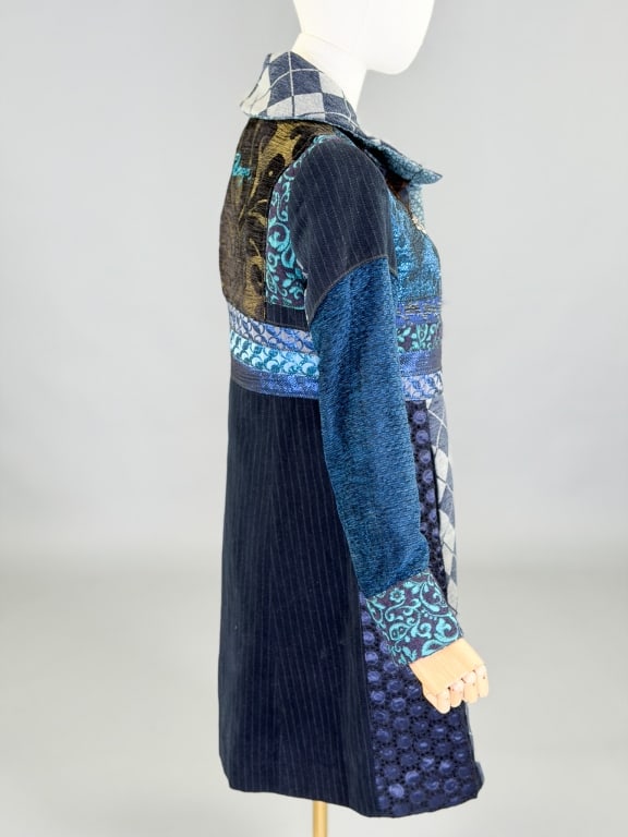 Vintage 2000s Desigual Patchwork Coat Jacket - 6