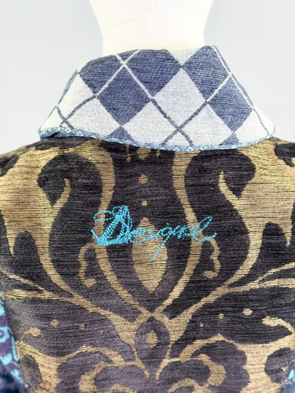Vintage 2000s Desigual Patchwork Coat Jacket - 7