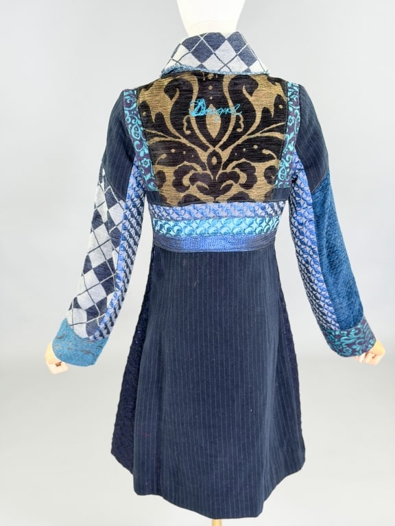 Vintage 2000s Desigual Patchwork Coat Jacket - 8