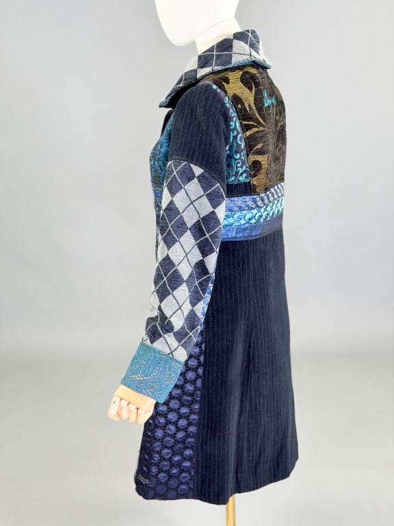 Vintage 2000s Desigual Patchwork Coat Jacket - 9