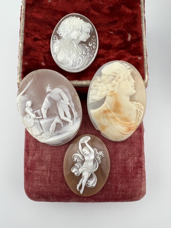 Collection of Four Antique / Vintage Shell Cameos (1 of 8)