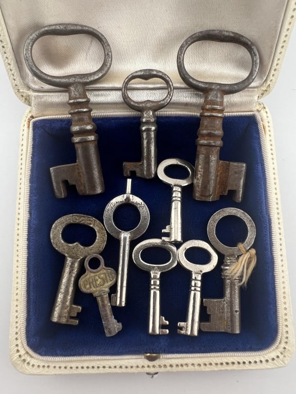 Collection Antique 19th C Miniature Skeleton Keys (1 of 5)
