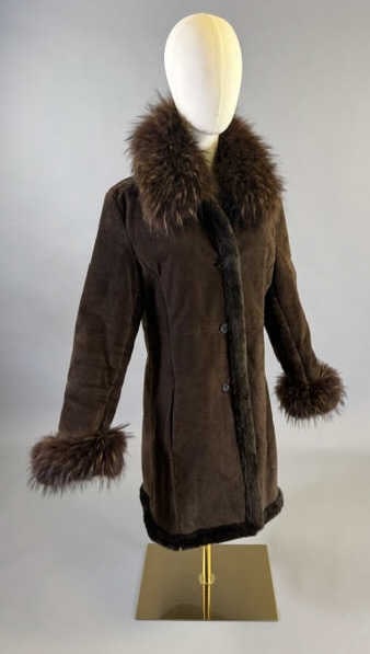 Marvin Richards Vintage Leather Suede & Fur Coat (1 of 8)