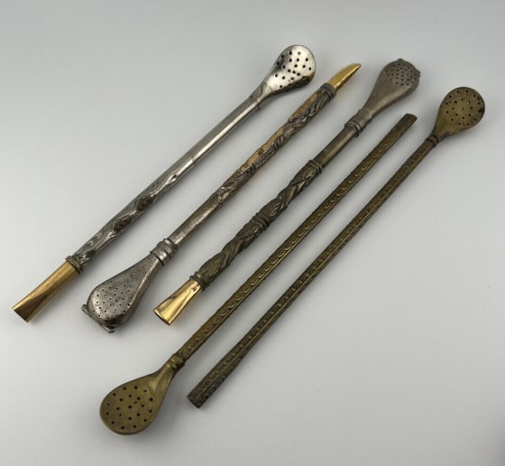Collection Five Bombilla Straws Including Silver (1 of 6)