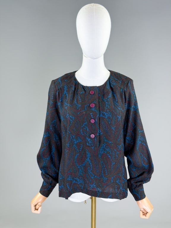 Vintage 1970s Givenchy Wool Blouse Top Shirt (1 of 7)