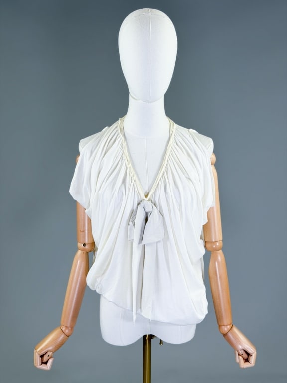 Vintage 2000s Lanvin Cotton Jersey Knit Tank Top (1 of 7)