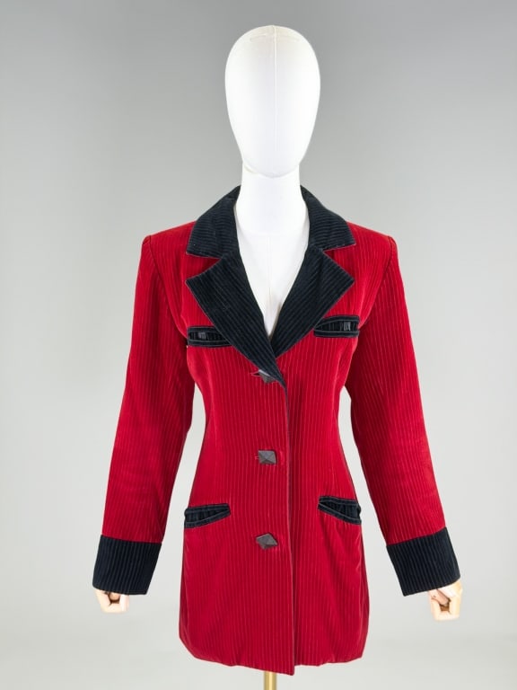 Vintage 1980s Yves Saint Laurent Corduroy Blazer (1 of 7)