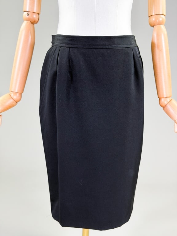 Vintage 1980s Yves Saint Laurent Wool Pencil Skirt (1 of 5)