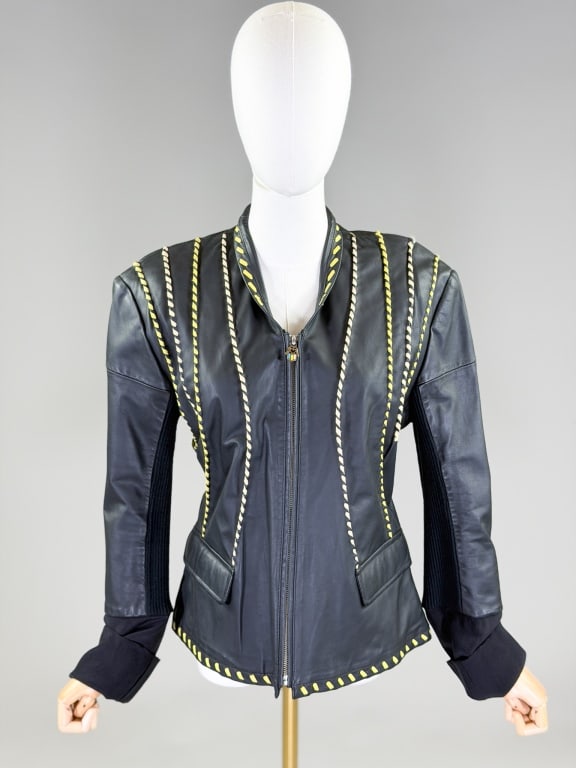 Vintage 2000s Roberto Cavalli Leather Jacket (1 of 7)