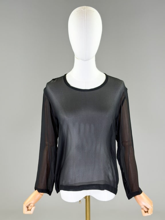 Vintage 1988 Comme des Garcons Silk Chiffon Blouse (1 of 7)