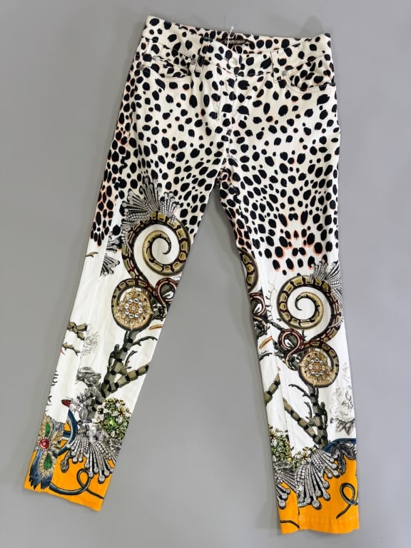 Vintage 2000s Roberto Cavalli Leopard Print Jeans (1 of 7)