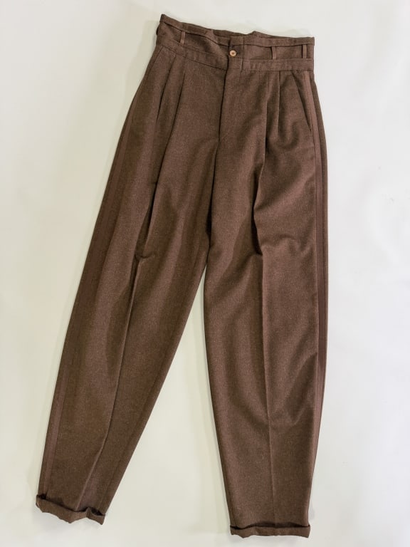 Vintage 1980s Gianni Versace Wool Trousers Pants (1 of 7)
