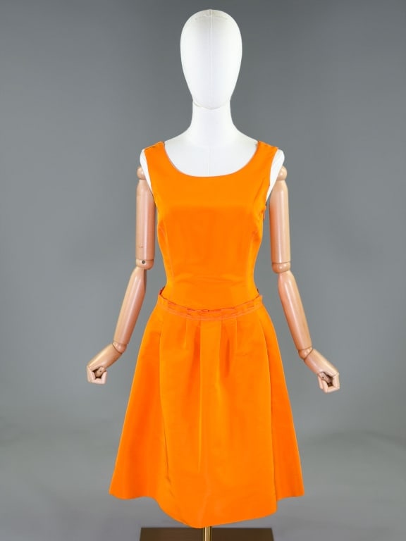 Vintage 2000s Oscar De La Renta Silk Dress (1 of 8)