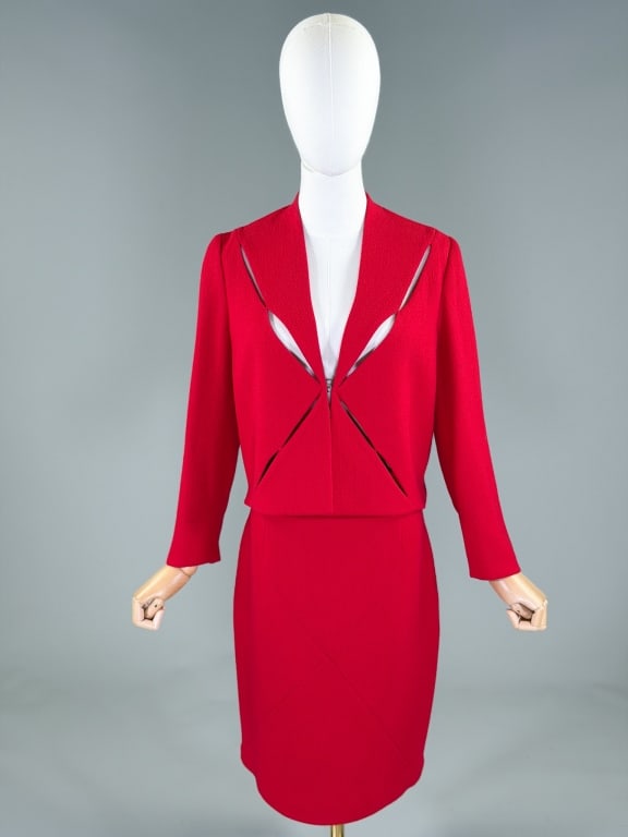 Vintage 2000s Roberto Cavalli Wool Skirt Suit (1 of 8)
